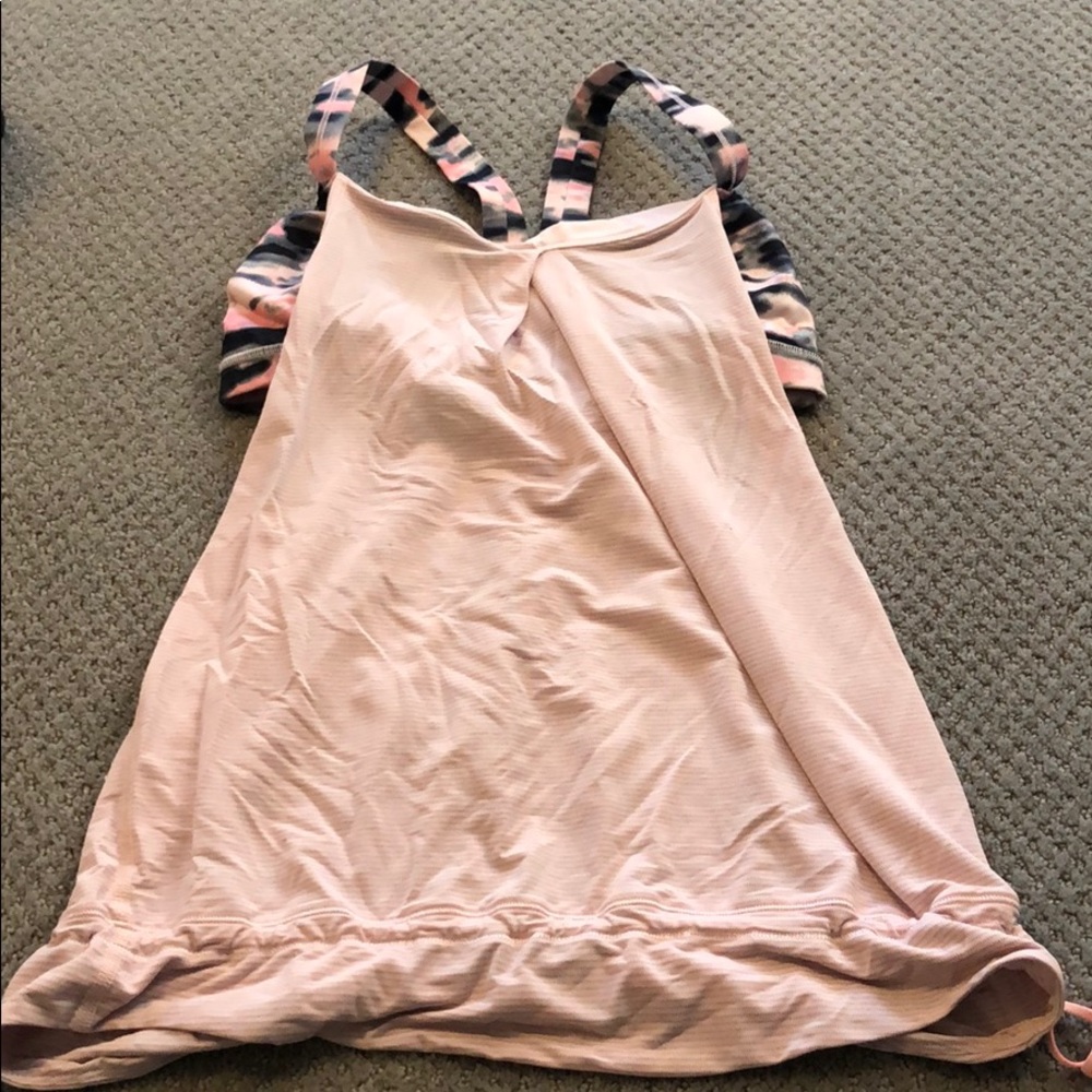 lululemon pink tank top size 6